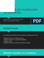 Métodos de Valoración de Empresas - Caso Practicounidad3