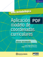 Guía Metodológica: Aplicación Modelo de Coordenadas Curriculares, Básica Secundaria