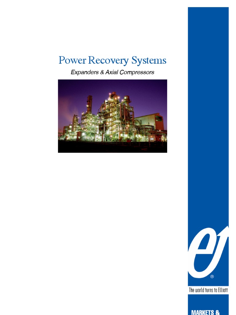 Power Recovery Expanders & Compressors | PDF | Energy Technology ...