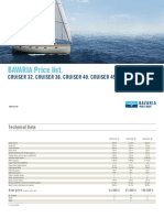 Bavaria Price List.: Cruiser 32. Cruiser 36. Cruiser 40. Cruiser 45. Cruiser 55