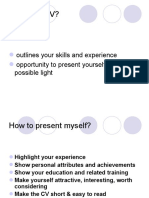 Present Yourself Effectively with a CV