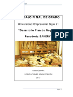 Plan de Negocios Bakery PDF