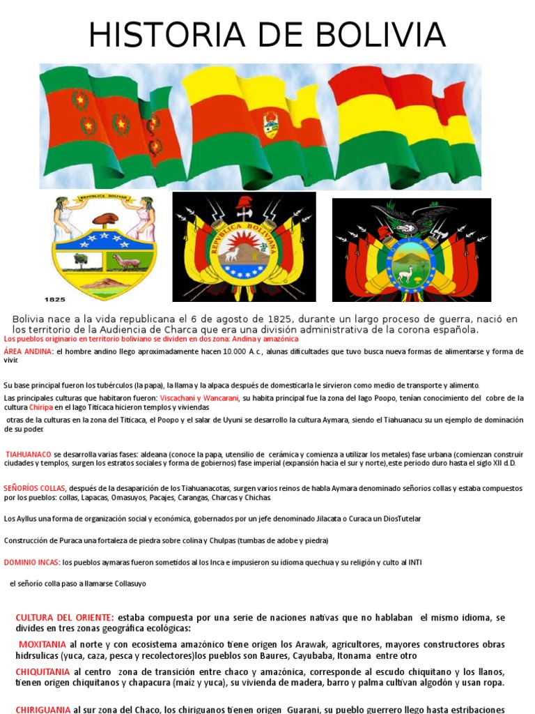 Historia de Bolivia PDF Bolivia Comunidad andina