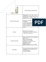 Ficha Técnica de Envase