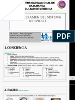 Examen físico del Sistema Nervioso 2019