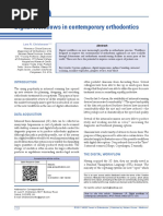 Digital Workflows in Contemporary Orthodontics