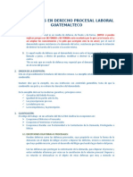 Excepciones en derecho procesal laboral guatemalteco: clasificación y trámite