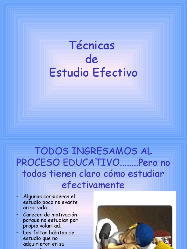 Técnicas de Estudio Efectivas | PDF | Memoria | Aprendizaje