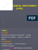 Fetoplacental Deficiency