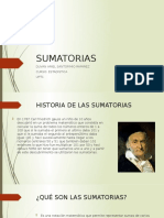 Historia y uso de las sumatorias