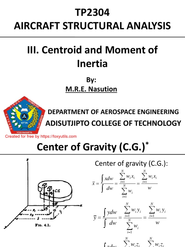 Chapter 3 Centroid and Moment of Inertia | PDF | Center Of Mass ...