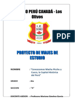 Proyecto Viaje de Promoción 2019