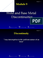 Weld and Base Metal Discontinuities