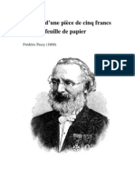 Frédéric Passy - Histoire d'une Pièce de cinq francs et d'une Feuille de papier