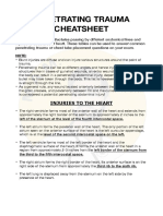 Penetrating Trauma Cheatsheet