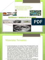 Materiales y Minerales de La Tierra para Ciencias de La Tierra