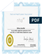 Certificate - Cmaa