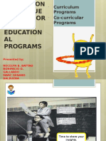 Curriculum and Co-Curricular Programs