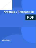 Arbitraje y Transacción