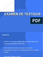 Examen de Testigos