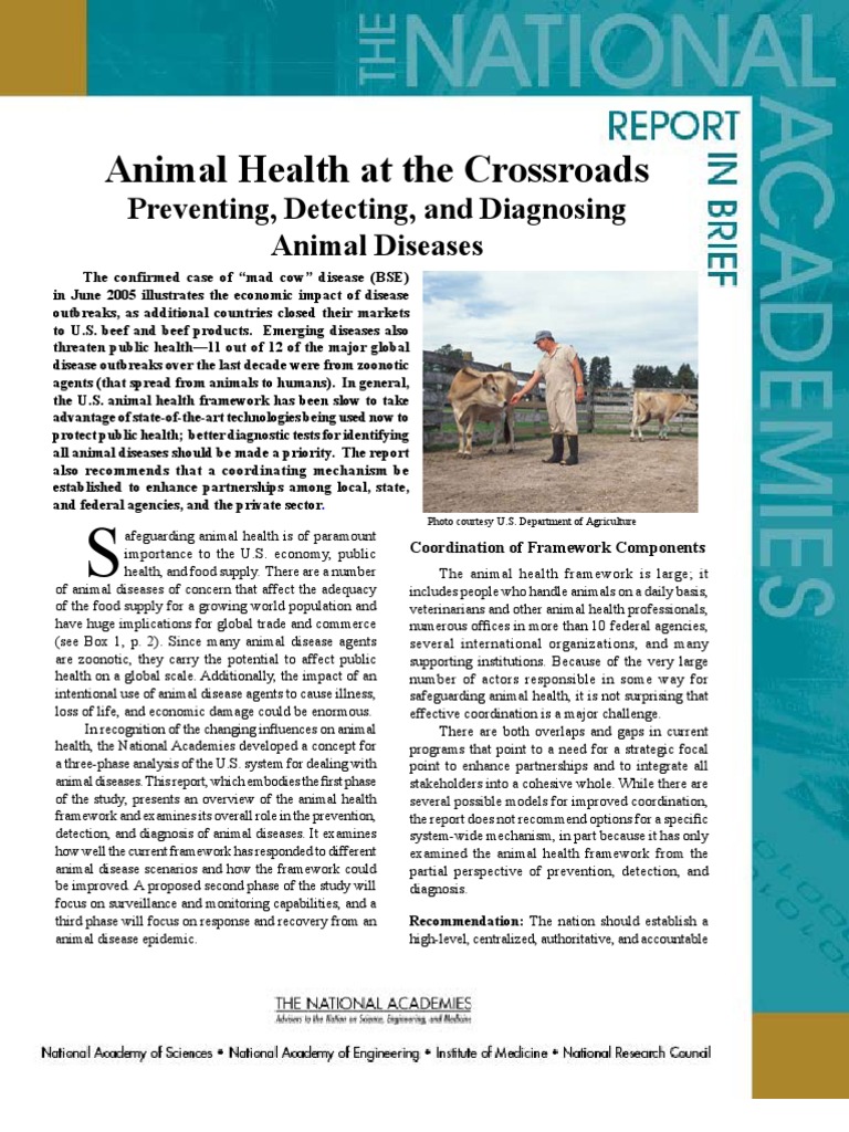Animal Health Brief Final | PDF | Science & Mathematics