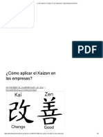 ¿Cómo Aplicar El Kaizen en Las Empresas - Plusintegralconsultores