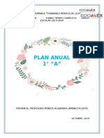 Plan Anual de Trabajo Primero A