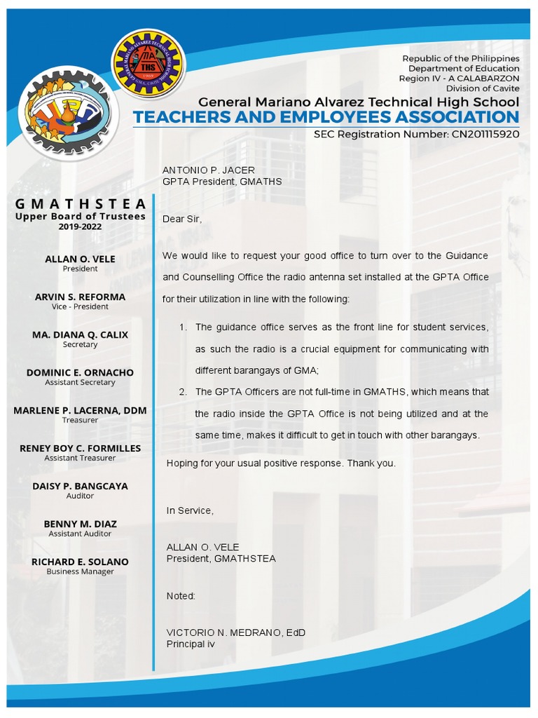 Gpta Letter | PDF