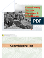 Commisioning Test dan Operasional & Pemeliharaan