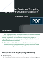 What Are The Barriers of Recycling To Radford University Students