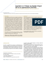 Modelo de Salud y Seguridad en El Trabajo Con Gestion Integral para La Sustentabilidad de Las Organizaciones