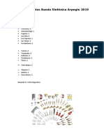 Requerimientos Banda Sinfónica Arpegio 2019