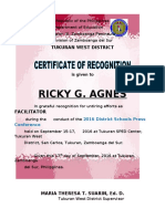 Certificate For Facilatator (NEW)