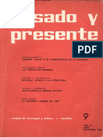 Pasado y Presente, Primera Época, Nº 9, 1965