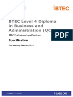 BTEC L4 Diploma in Business and Adminsitration Updated PDF