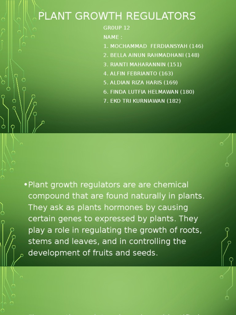 Plant Growth Regulators PDF