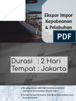 Ekspor Impor Kepabeanan Pelabuhan PDF