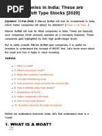 Moat companies in India examples