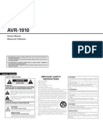 Avr1910 Manual PDF