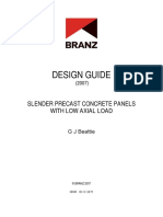 Design Guide - Slender Precast Concrete Panels With Low Axial Load