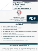 CO - 1 Quantum Mechanics