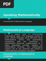 Speaking Mathematically 2