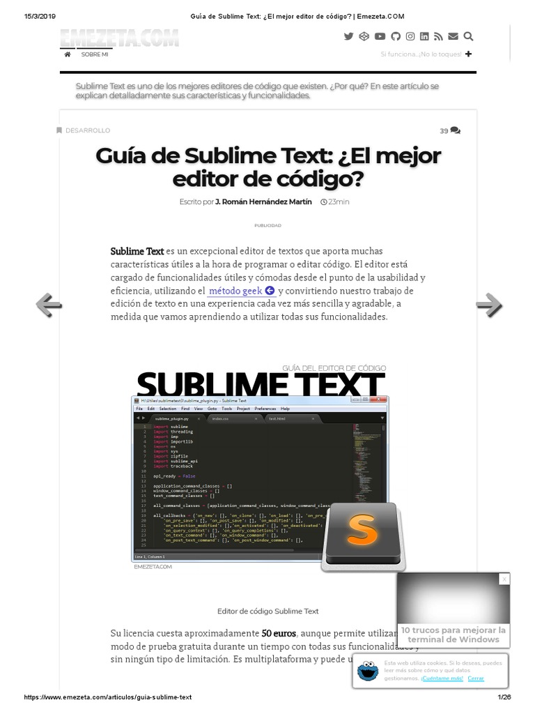 Guía de Códigos para Sublime Text | PDF | Expresión regular | Hojas de ...