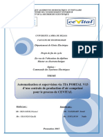 Automatisation et supervision via TIA PORTAL V 13 d'une centrale de production d'air comprimé pour le process de CEVITAL
