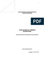 Cours de Droit Du Commerce International