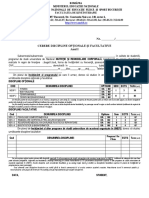 Anexa 1 Cerere Discipline Optionale