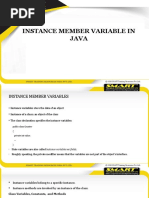 Session 1.12 Instance Member Variable