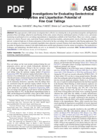 2020 In Situ Seismic Investigations for Evaluating Geotechnical Properties and Liquefaction Potential of Fine Coal Tailings