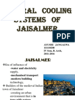 Natural Cooling Systems of Jaisalmer