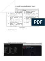 Comparación de Comandos Win - Linux.